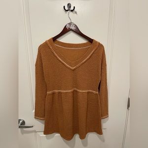 Brown Babydoll Amazon Sweater
